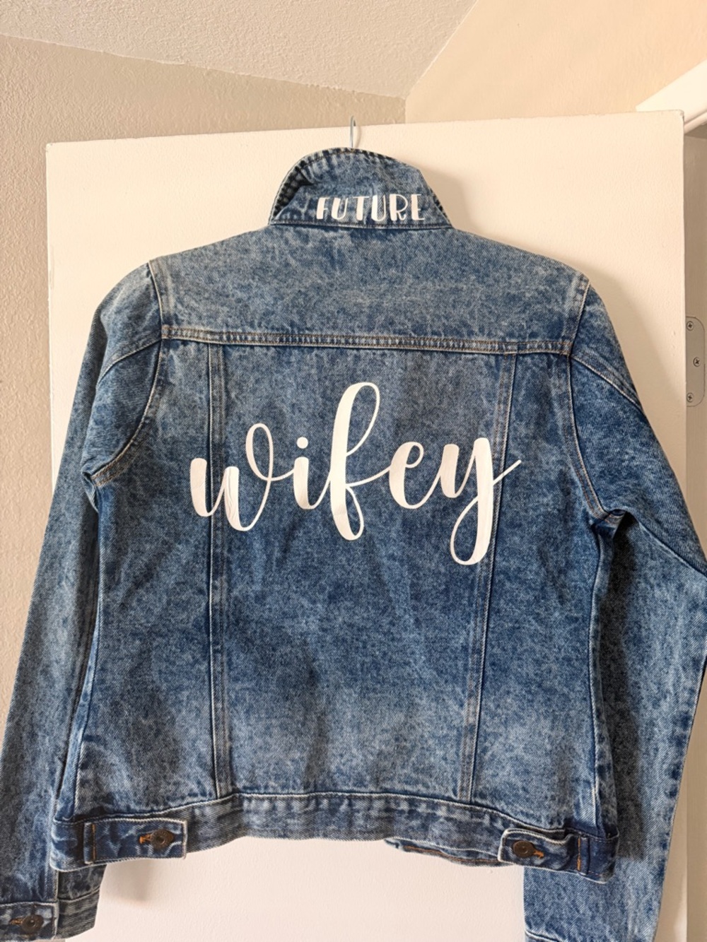 Blue Angel Women's Acid Wash Blue Denim Jacket